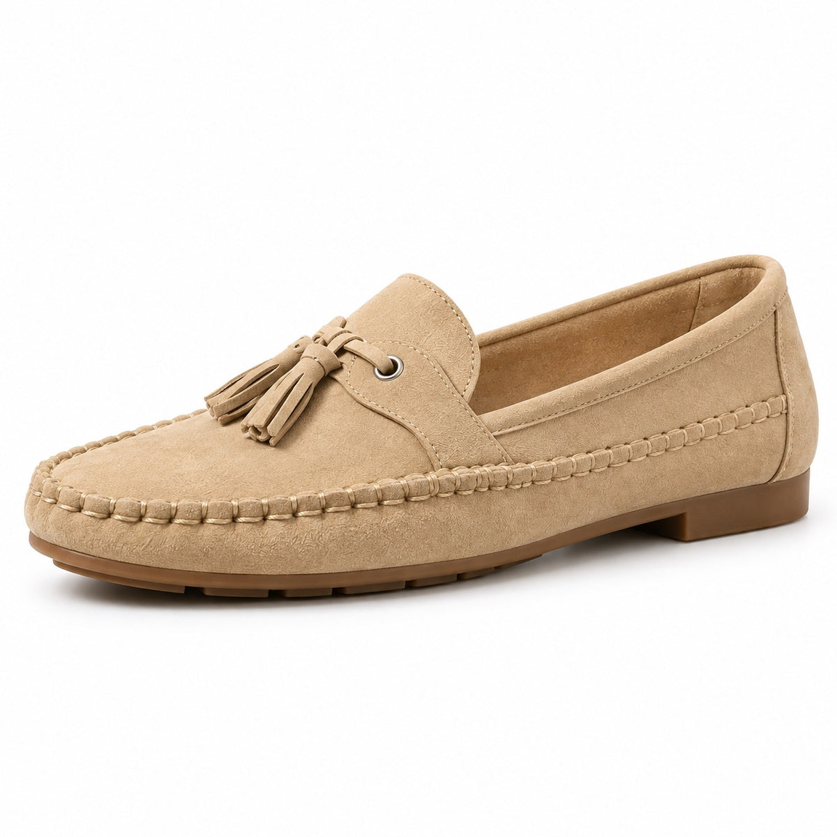 Robertson – Unisex Slip-On Loafers in Desert Sand