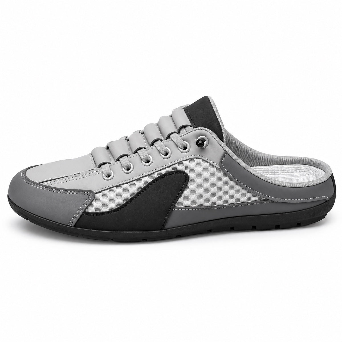 Robinson – Unisex Slip-On Sneakers in Gray