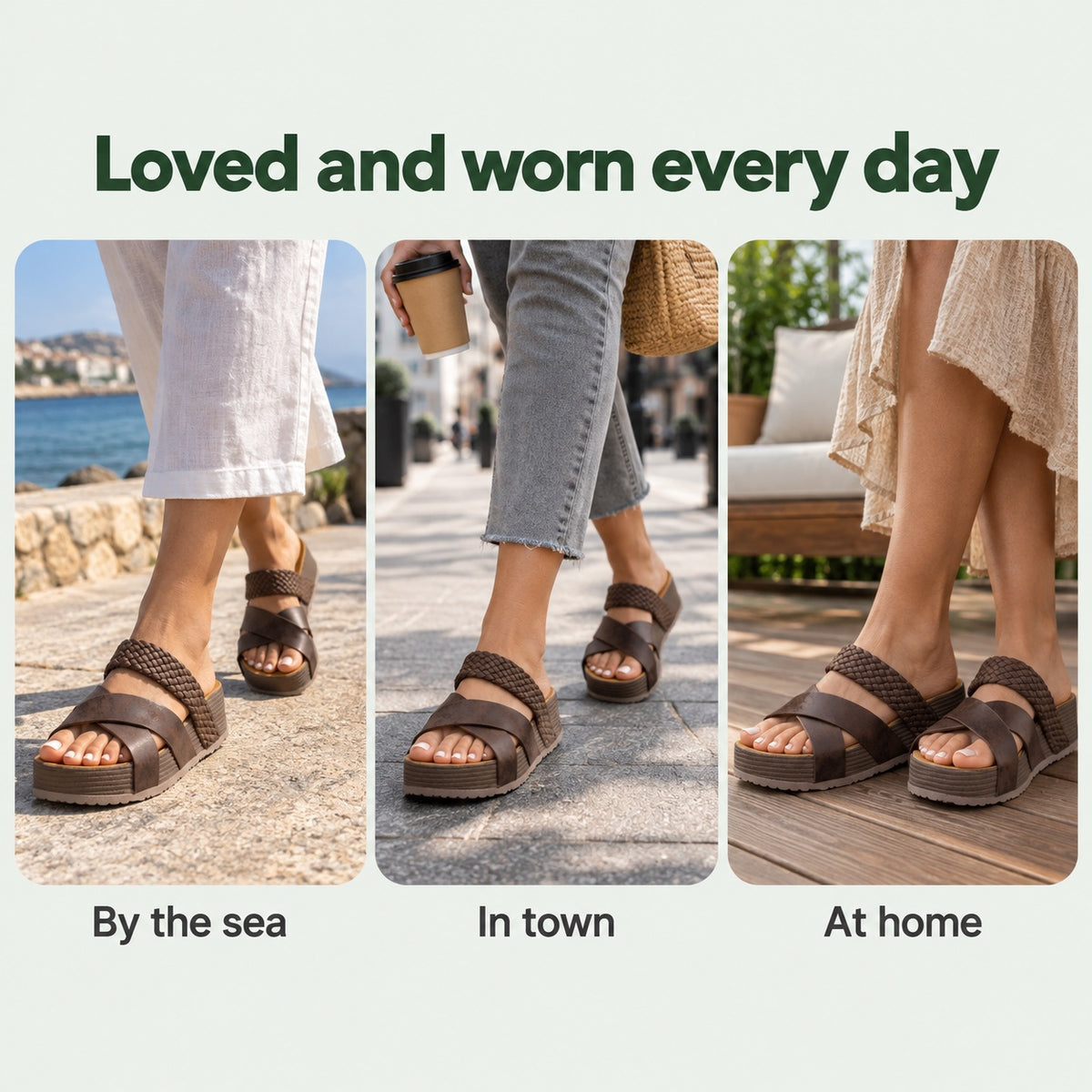 Rowan – Women's Wide Toe Box Sandals, worn every day
