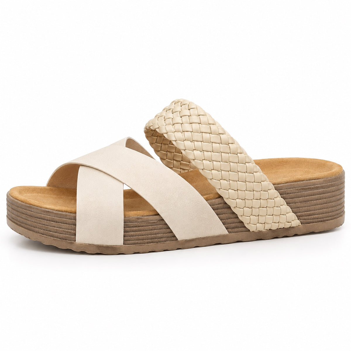 Rowan – Unisex Wide Toe Box Sandals in White