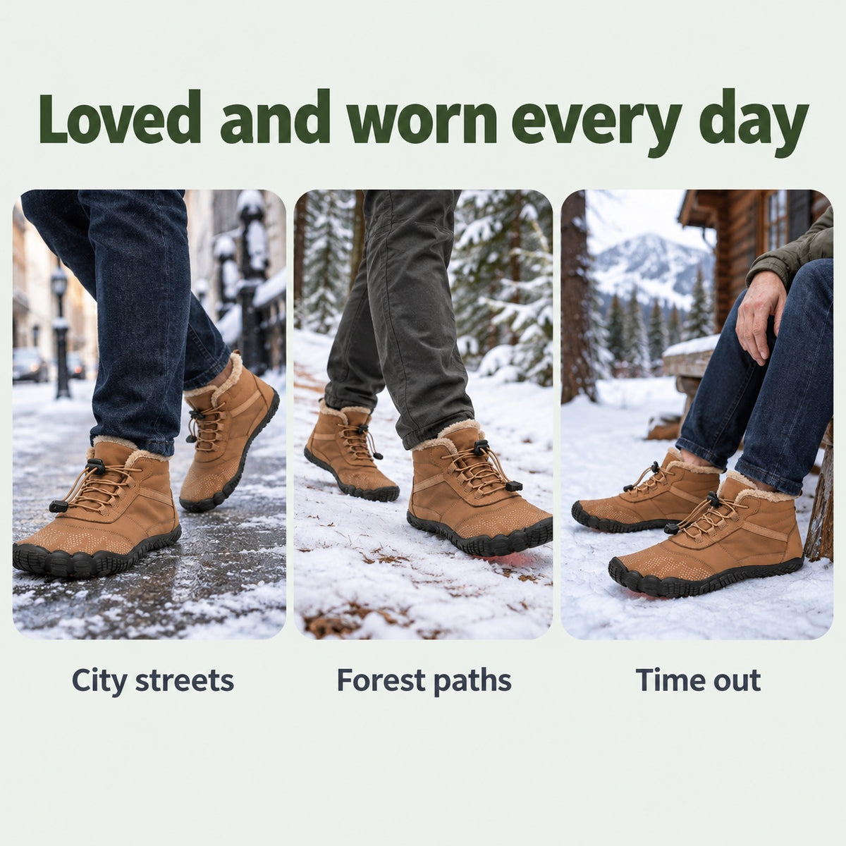 Rowe – Unisex Comfort Boots, worn every day