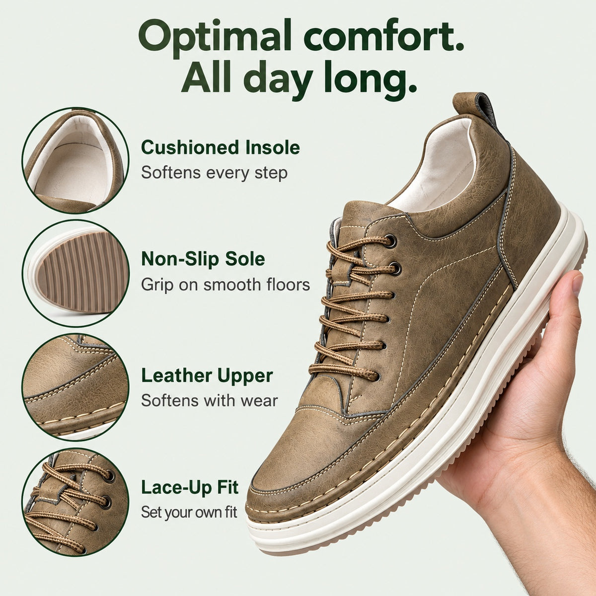 Rudolph – Men's Walking Sneakers, features