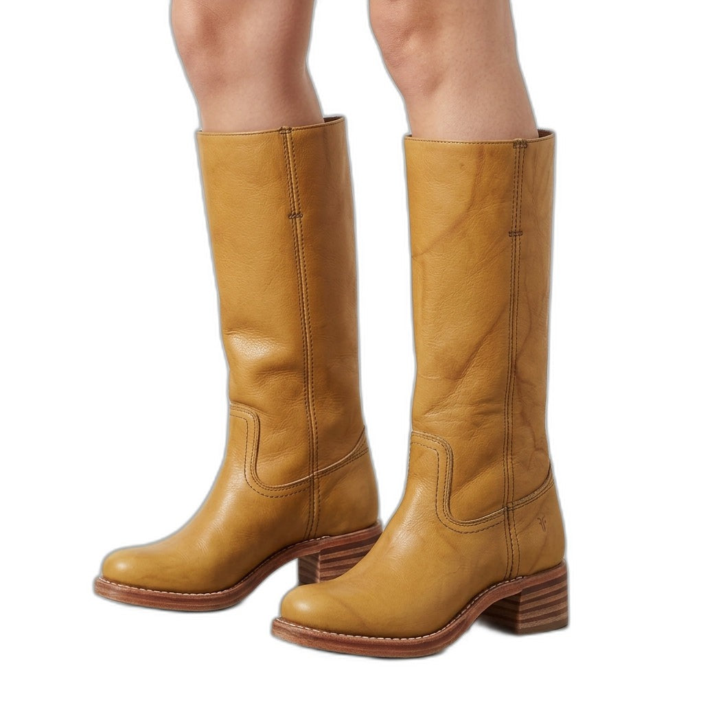 Hardy – Botas unisex para pantorrillas anchas con caña elástica
