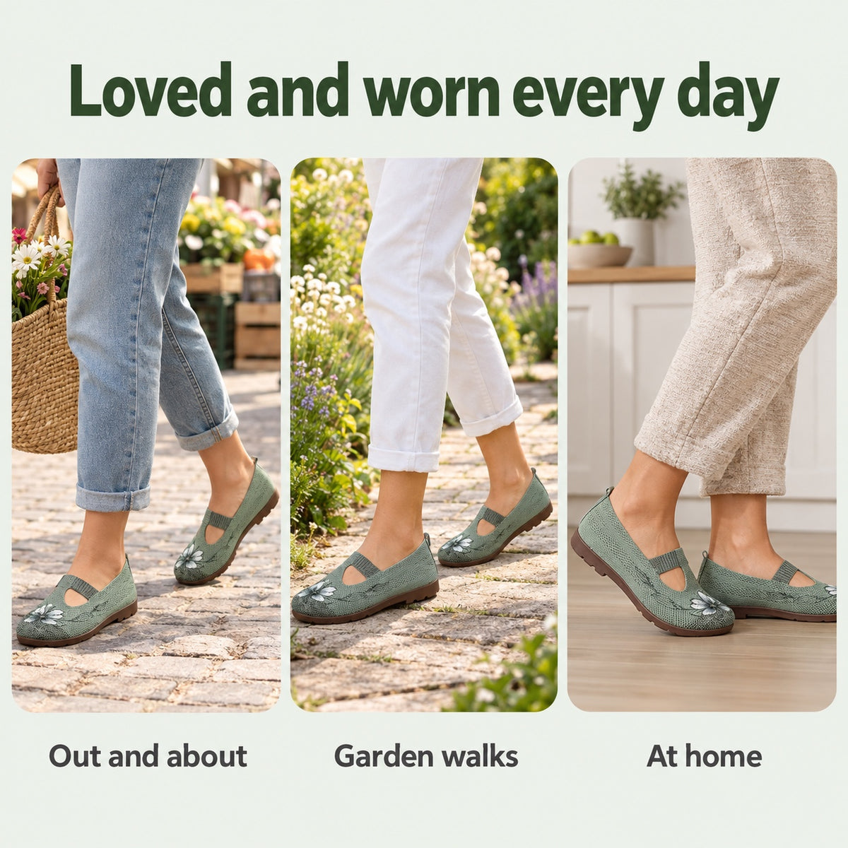 Sanders – Unisex Slip-On Shoes, worn every day