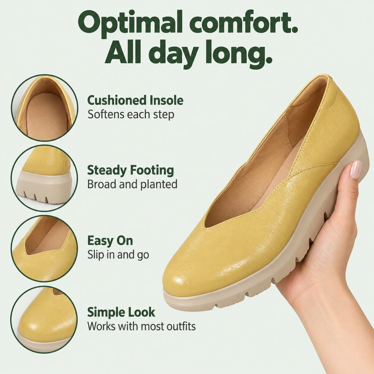 Sandoval – Unisex Plantar Fasciitis Shoes, features