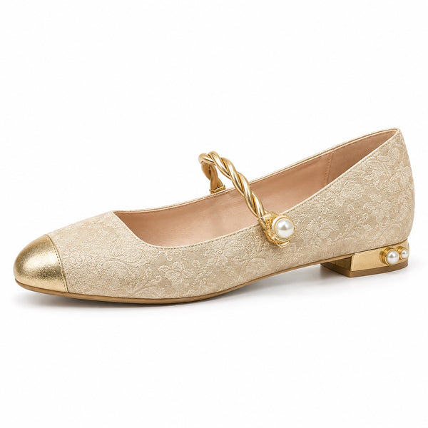 Sara – Women's Orthopedic Flats in Beige