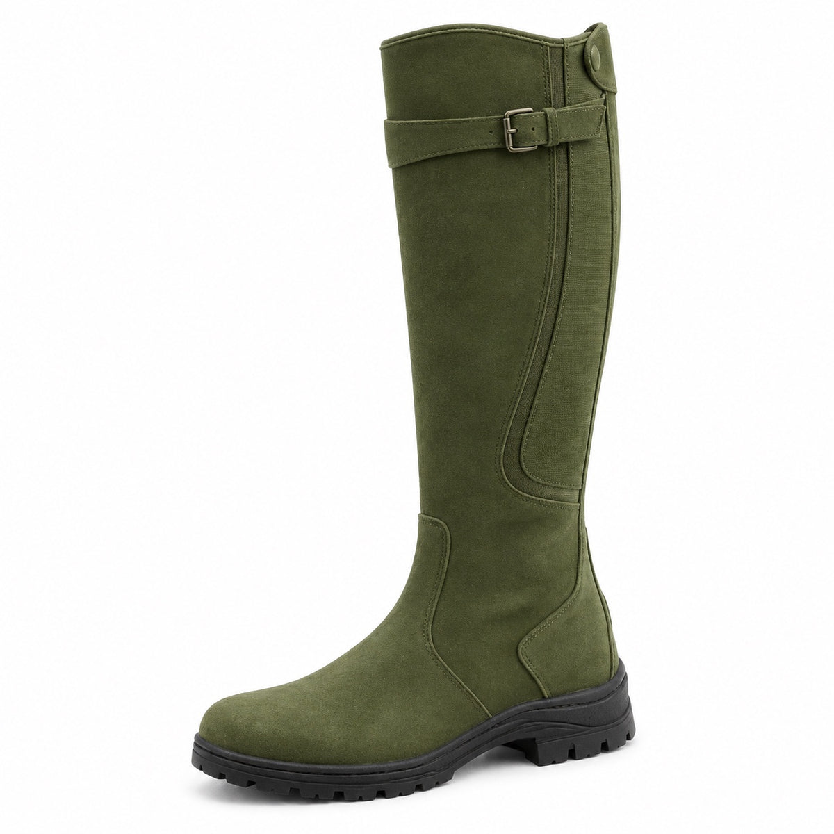 Sarah – Women's Wide Calf Boots in Green