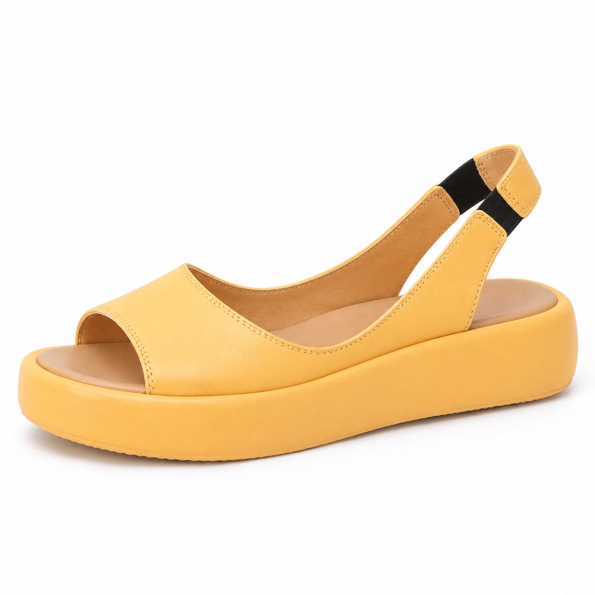 Shari – Women's Wide Toe Box Sandals in Yellow