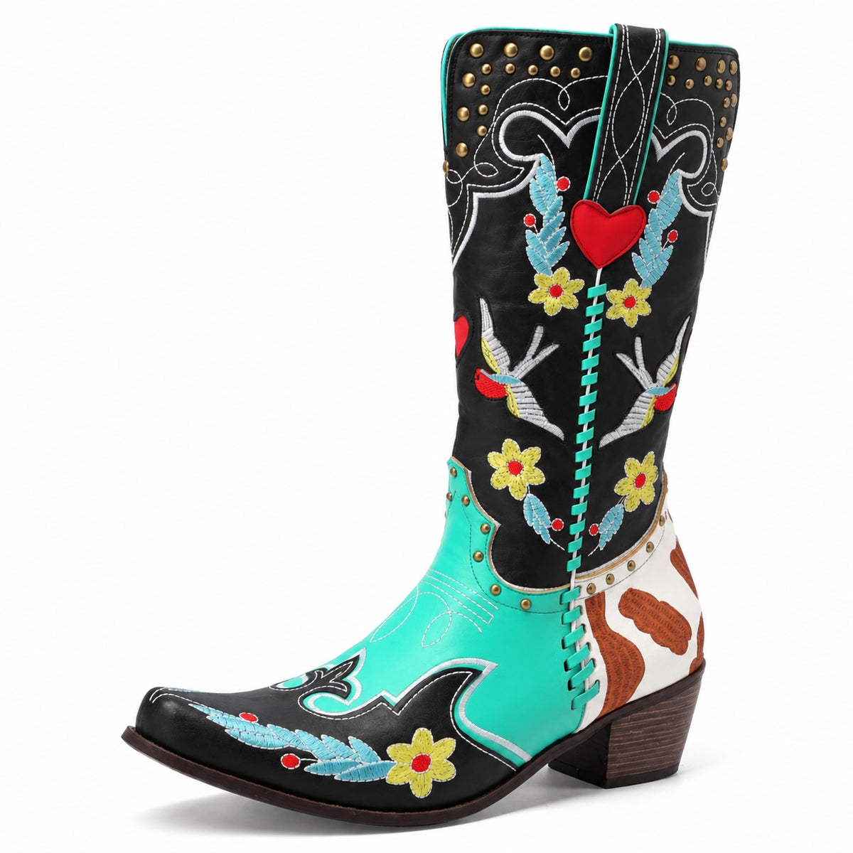 Sharp – Unisex Wide Calf Boots in Black