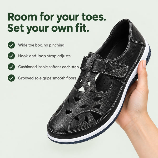 Shaw – Unisex Wide Toe Box Sandals, key benefits