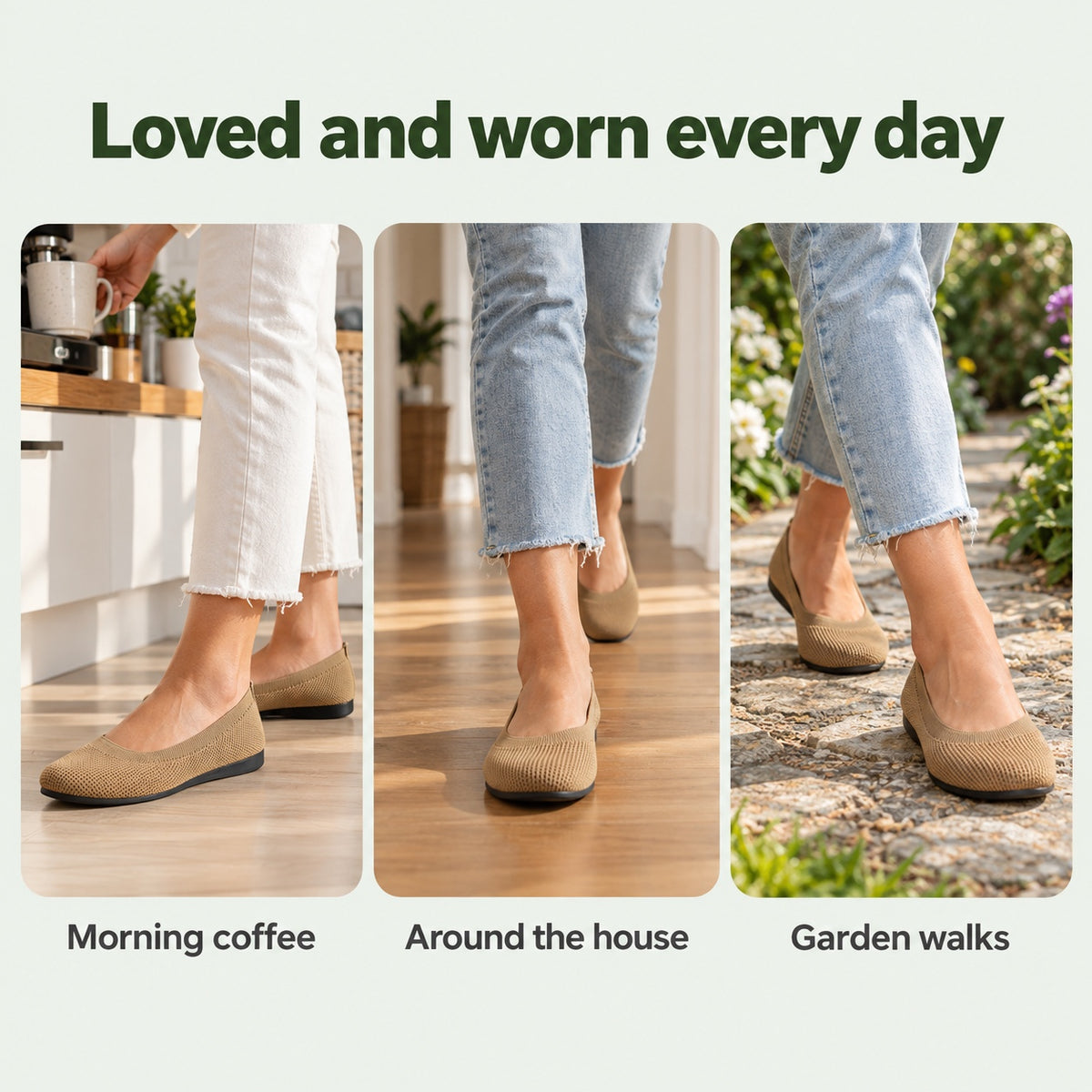Shelby – Unisex Comfort Slippers, worn every day