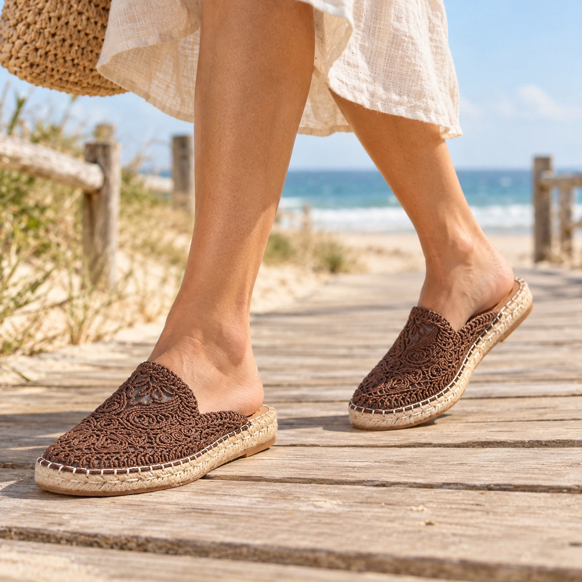 Sidney – Unisex Slip-On Shoes, worn on a walk