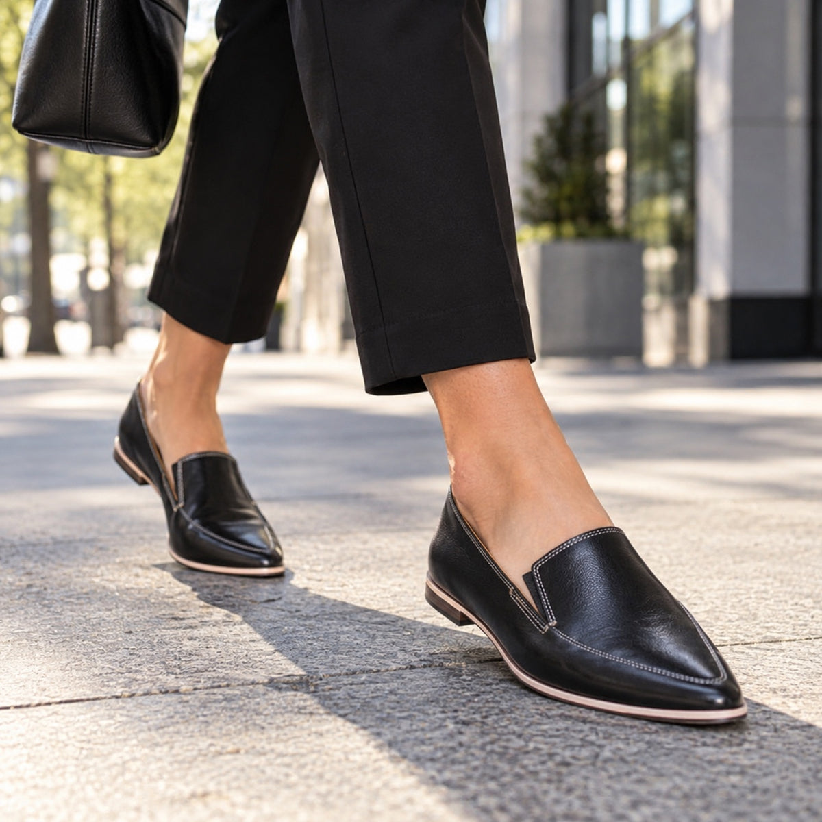Silvia – Women's Orthopedic Loafers, worn on a walk