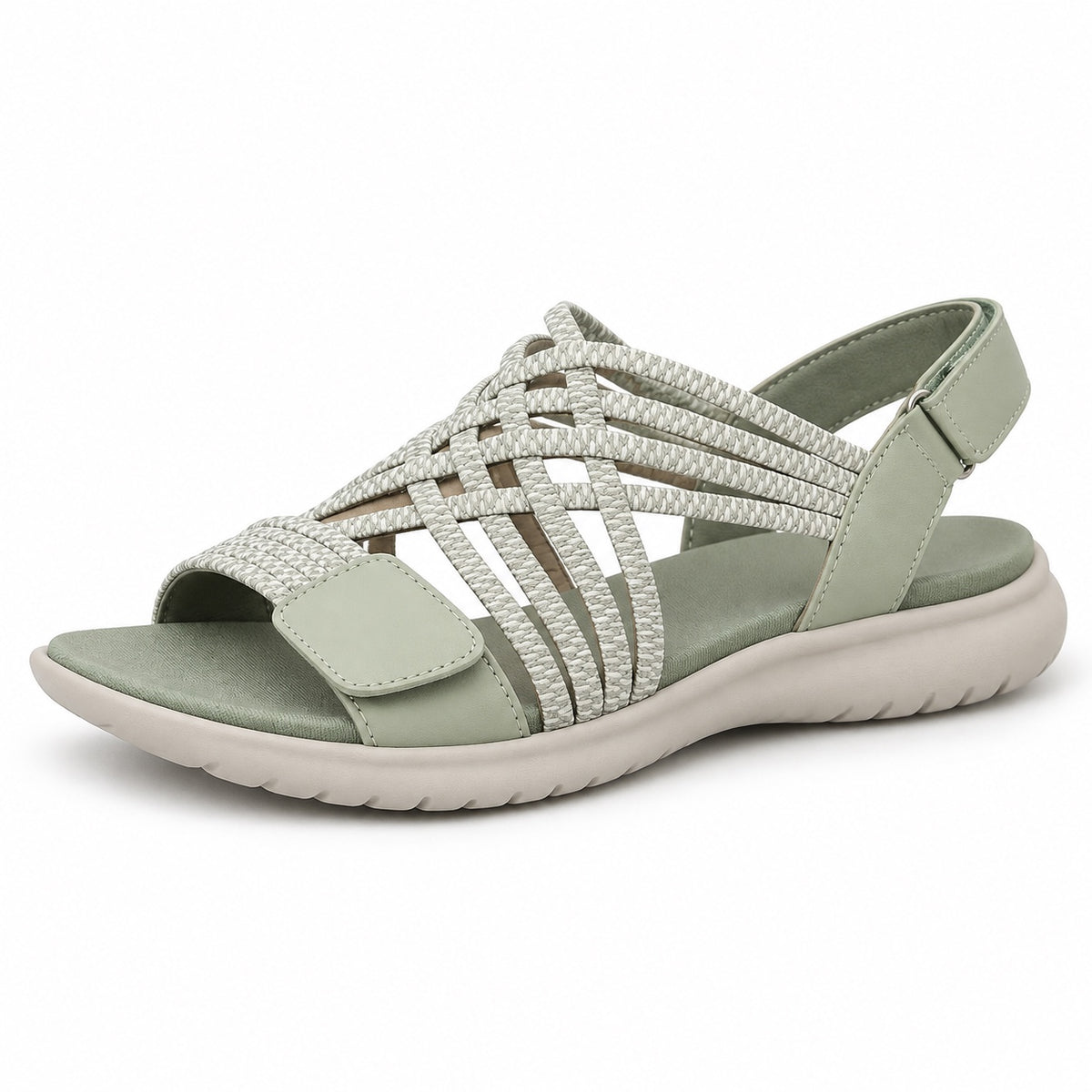 Simpson – Unisex Wide Toe Box Sandals in Green
