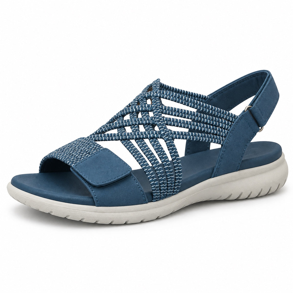 Simpson – Unisex Wide Toe Box Sandals in Blue