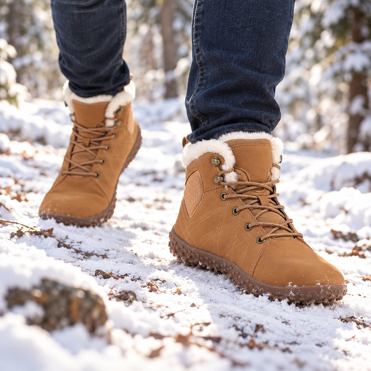 Skyler – Unisex Comfort Boots, worn on a walk
