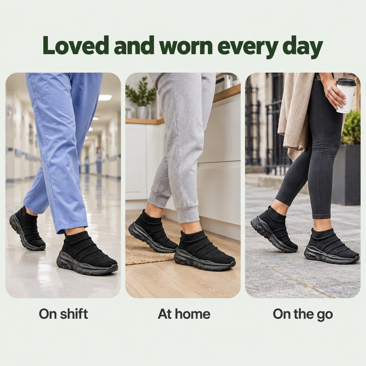 Snyder – Unisex Nursing Sneakers, worn every day