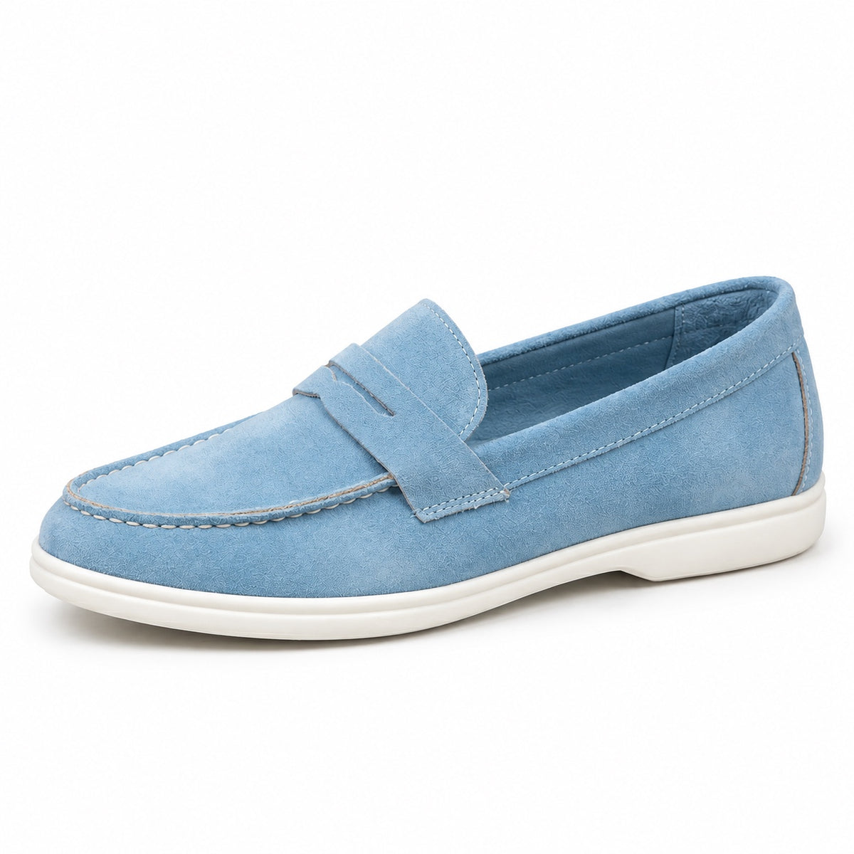 Stephanie – Women's Arch Support Loafers in Light-Blue