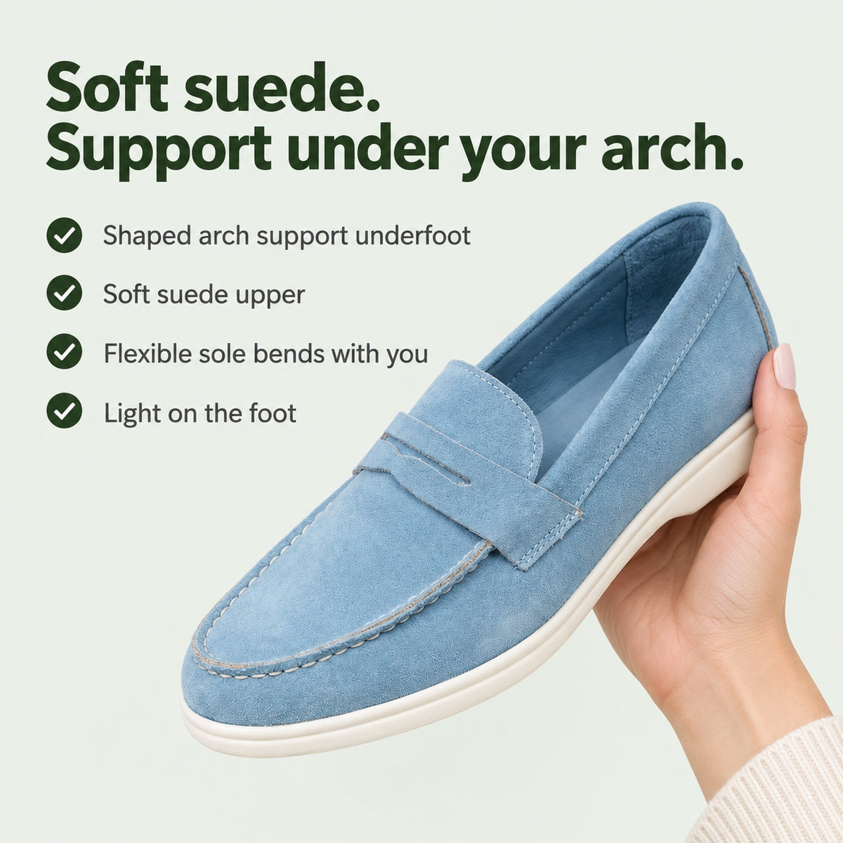 Stephanie – Women's Arch Support Loafers, key benefits