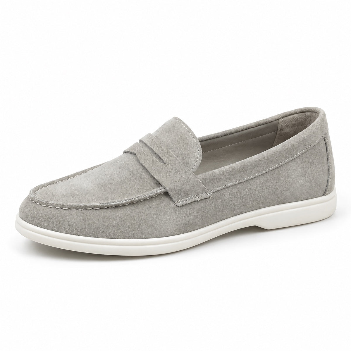 Stephanie – Women's Arch Support Loafers in Light Gray