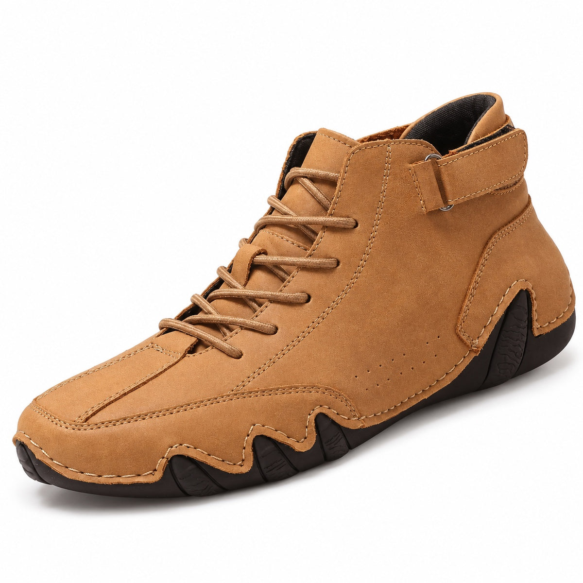 Steve – Men's Wide Toe Box Shoes in Camel