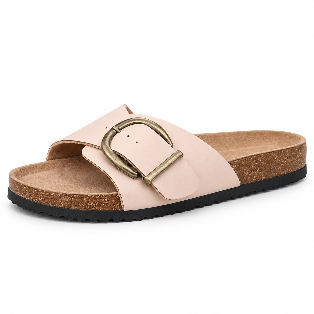 Sutton – Unisex Wide Toe Box Sandals in Pale Pinkish Gray