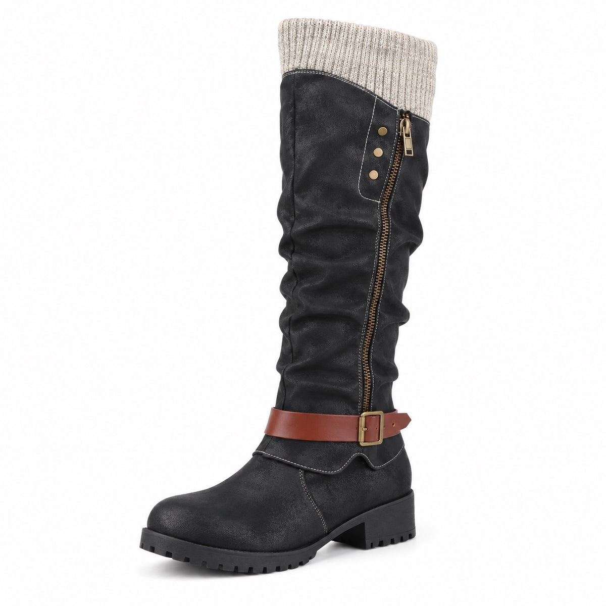 Suzanne – Women's Wide Calf Boots in Black