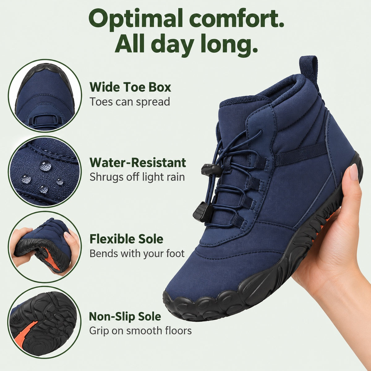 Sylvia – Women's Wide Toe Box Shoes, features