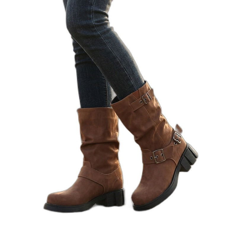 Wright – Unisex Wide Calf Boots with a Stretch Shaft