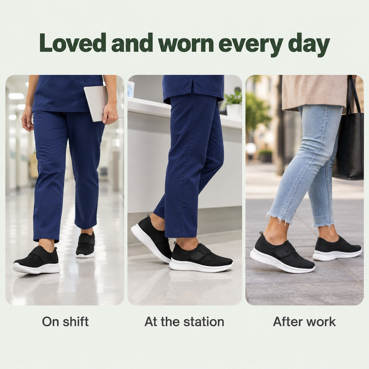 Tara – Women's Nursing Sneakers, worn every day