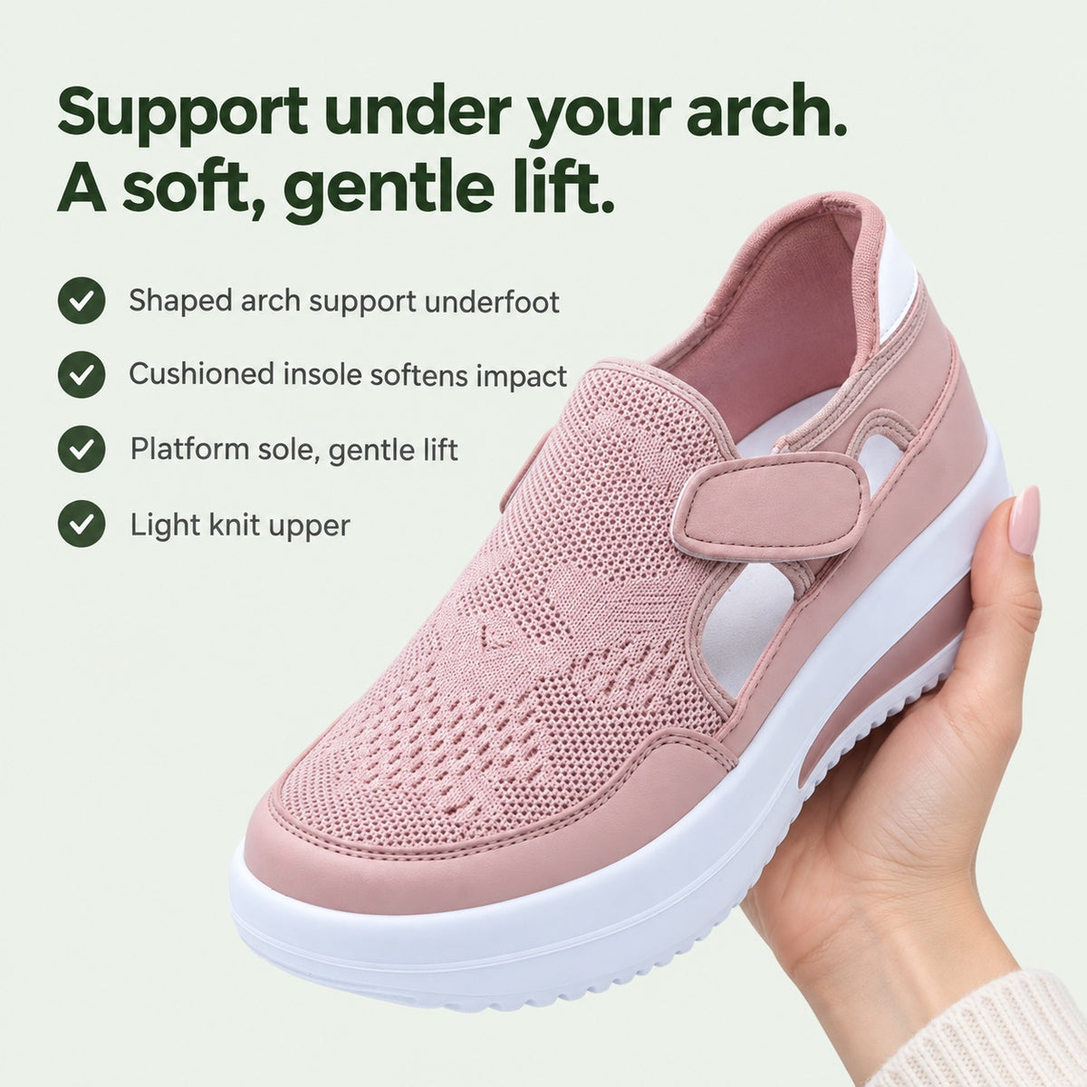 Teresa – Women's Arch Support Sneakers, key benefits