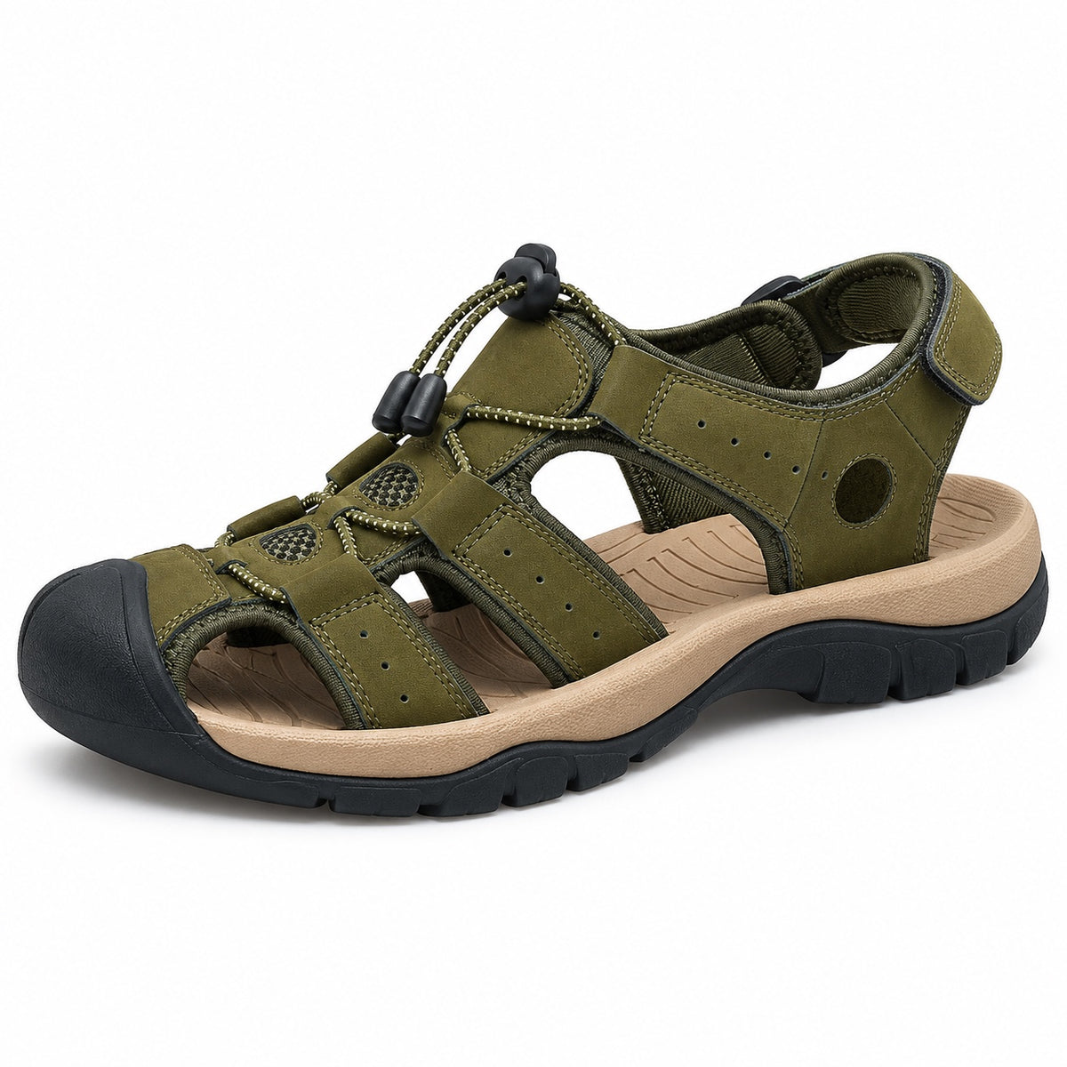 Terrence – Men's Comfortable Sandals in Green
