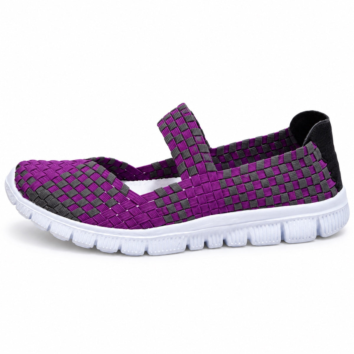 Thompson – Unisex Wide Toe Box Sneakers in Purple