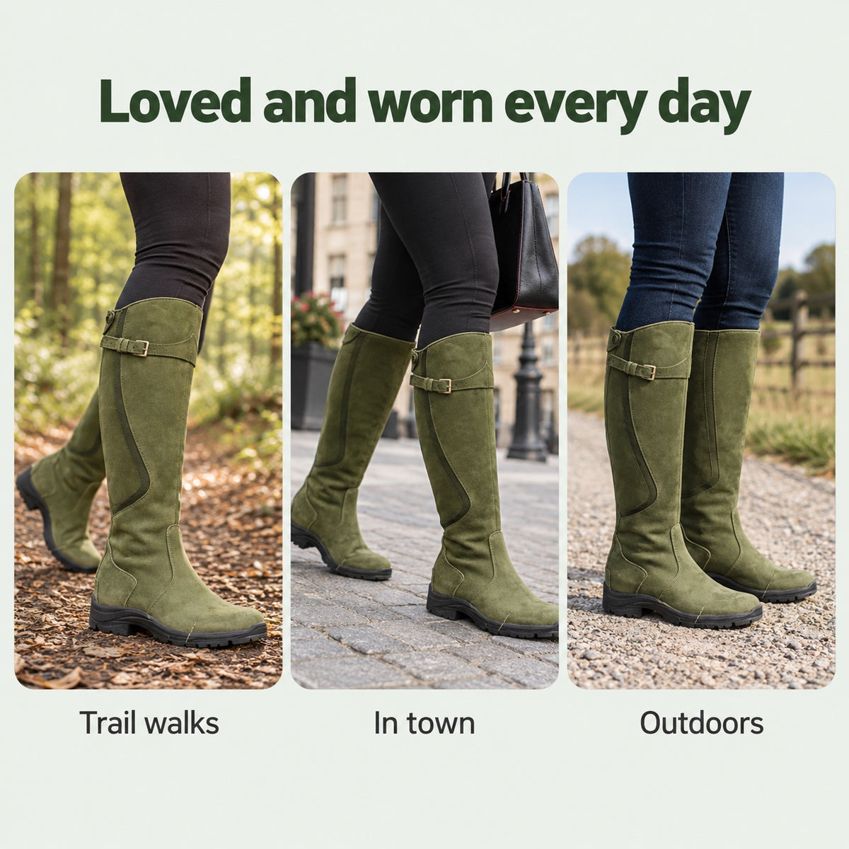 Tonya – Women's Wide Calf Boots, worn every day
