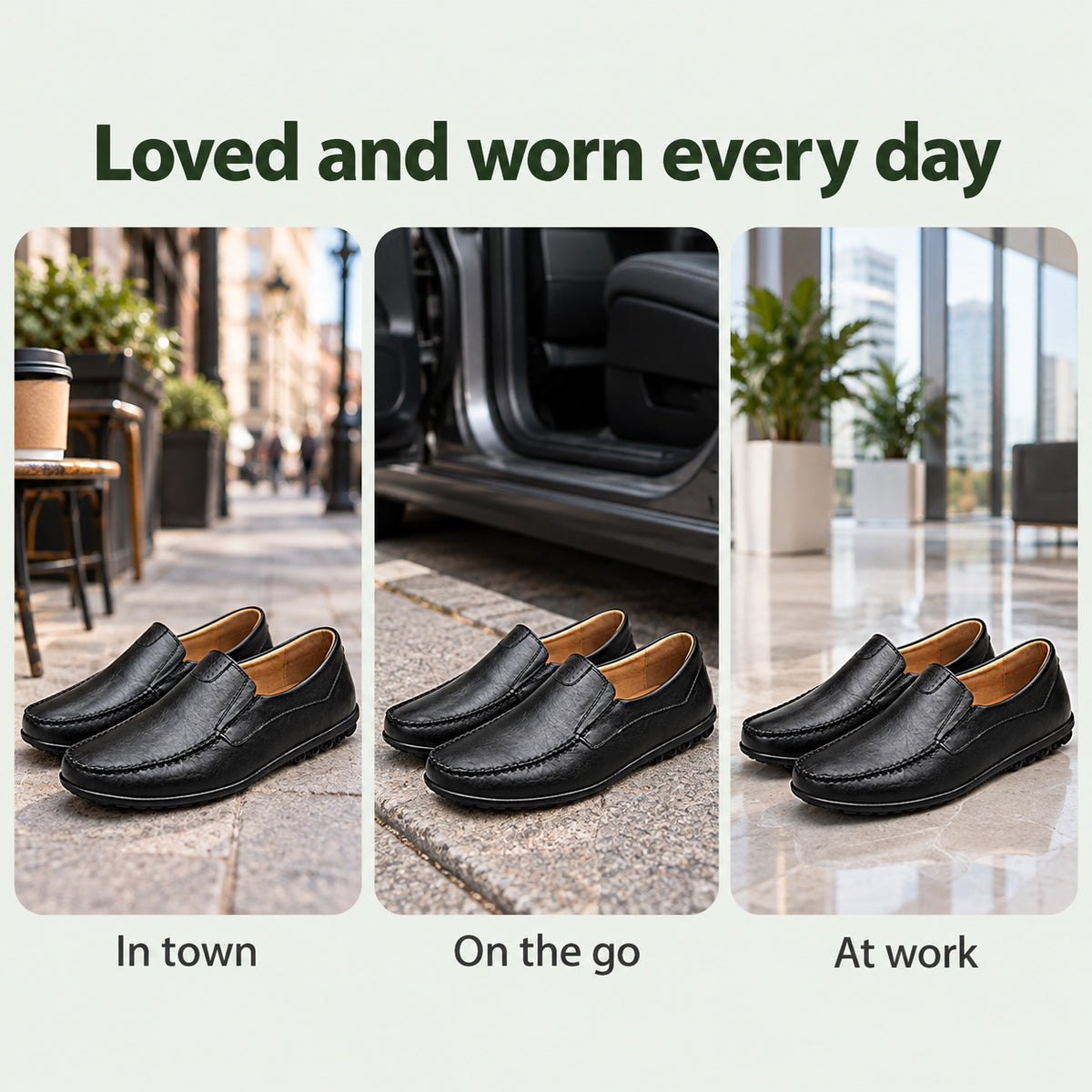 Trevor – Men's Non-Slip Loafers, worn every day