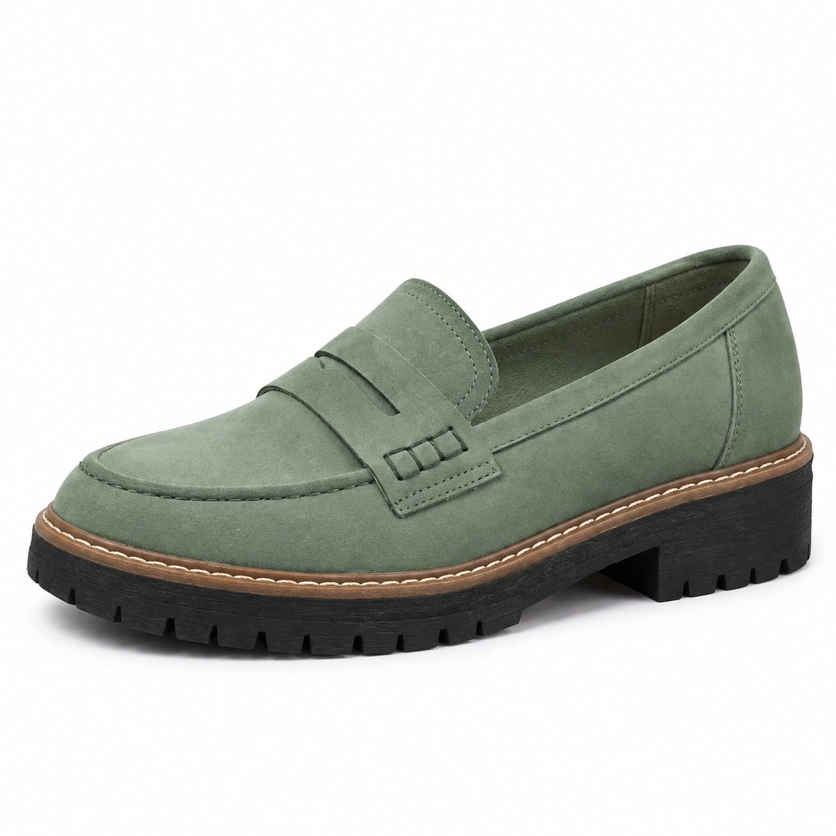 Tucker – Unisex Orthopedic Loafers in Green