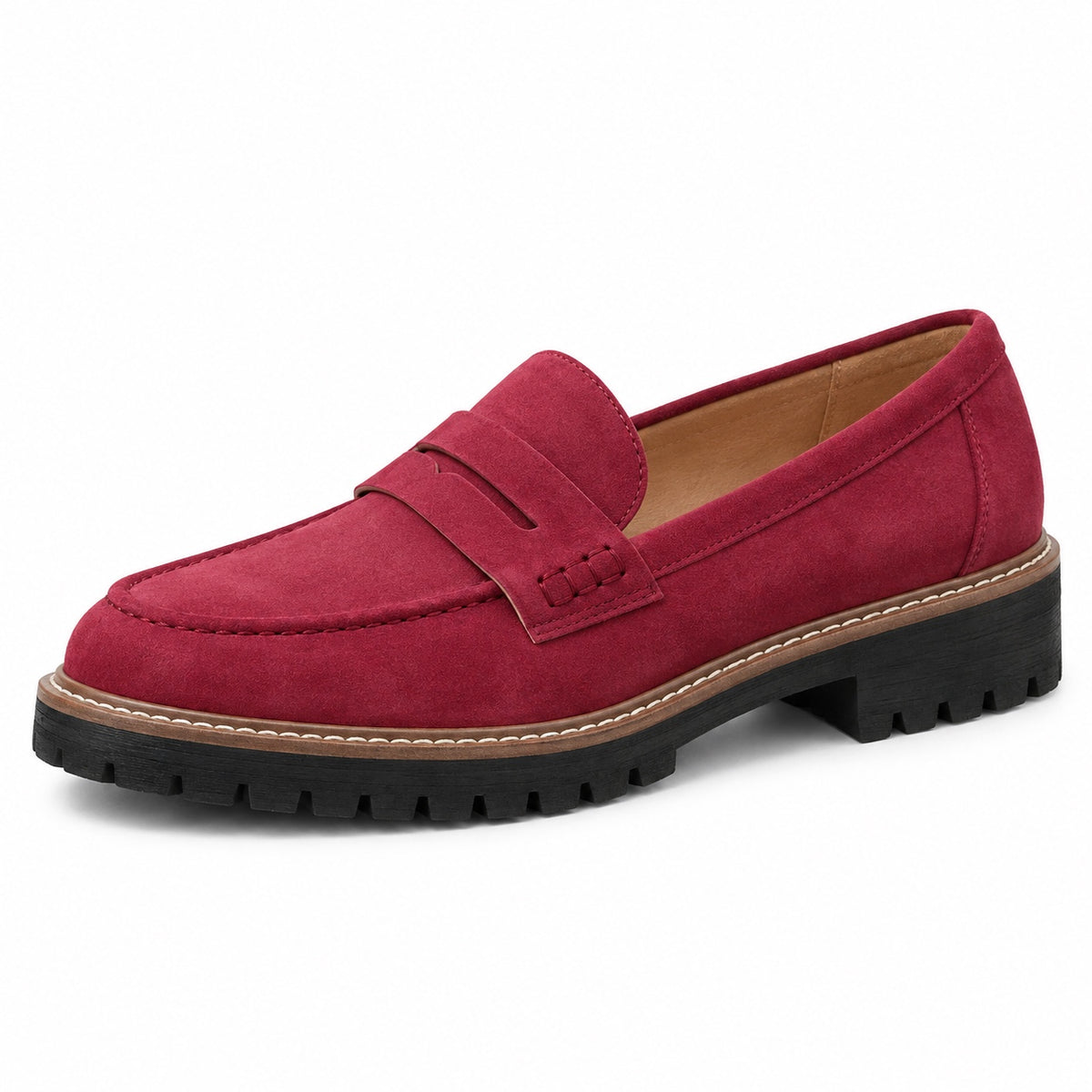 Tucker – Unisex Orthopedic Loafers in Red
