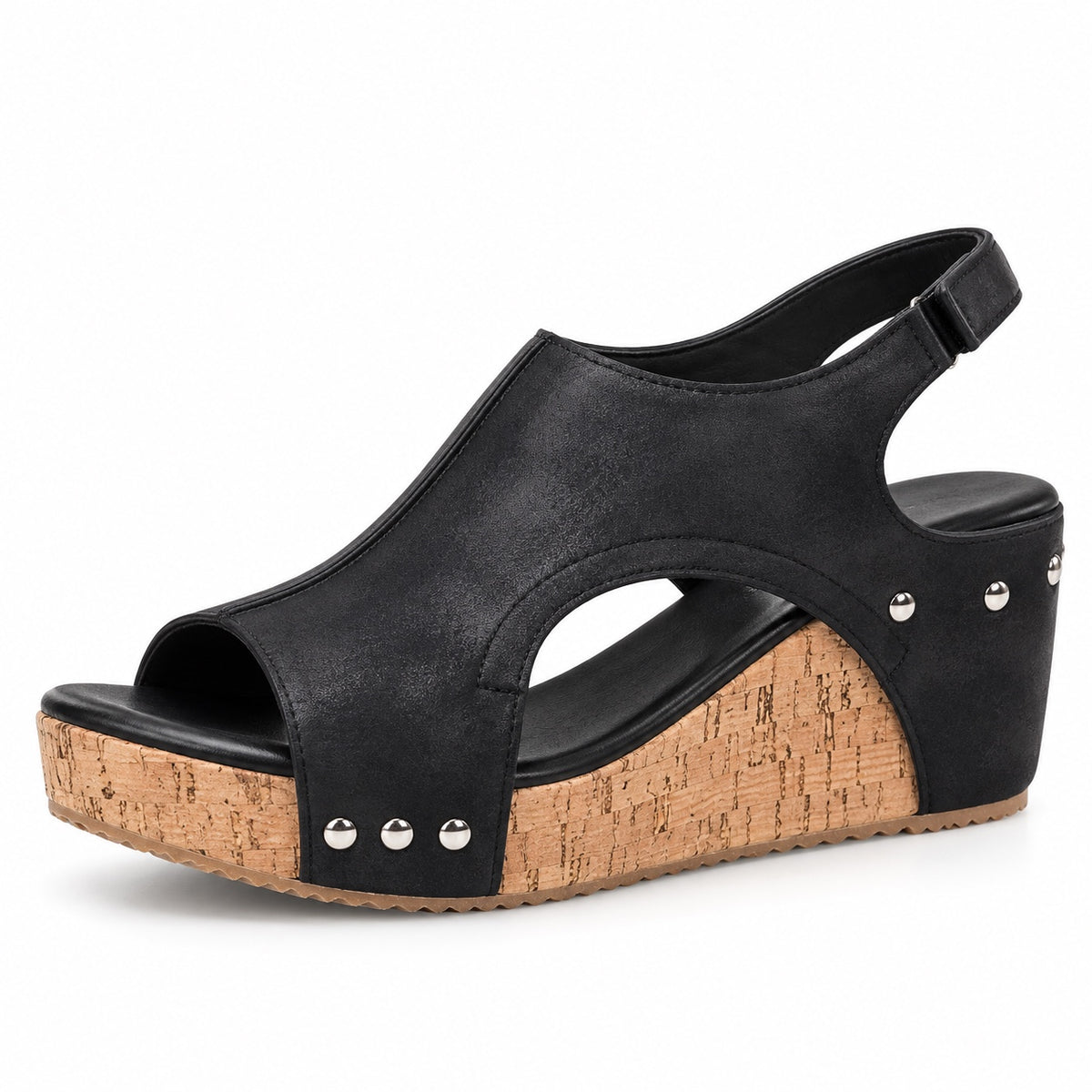 Vega – Unisex Wide Toe Box Sandals in Black