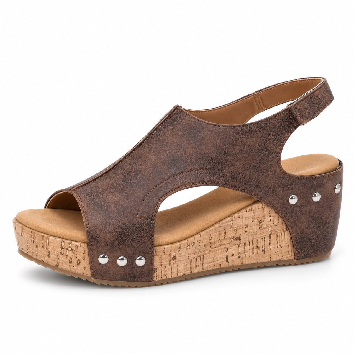 Vega – Unisex Wide Toe Box Sandals in Brown