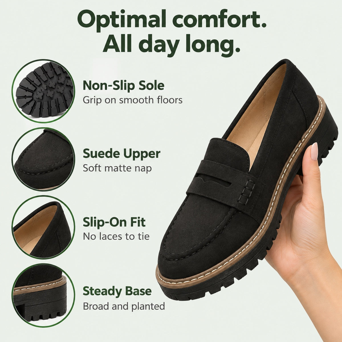 Velma – Women's Slip-On Loafers, features