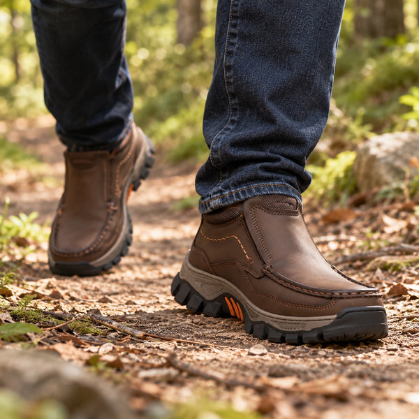 Vincent – Men's Comfort Boots, worn on a walk