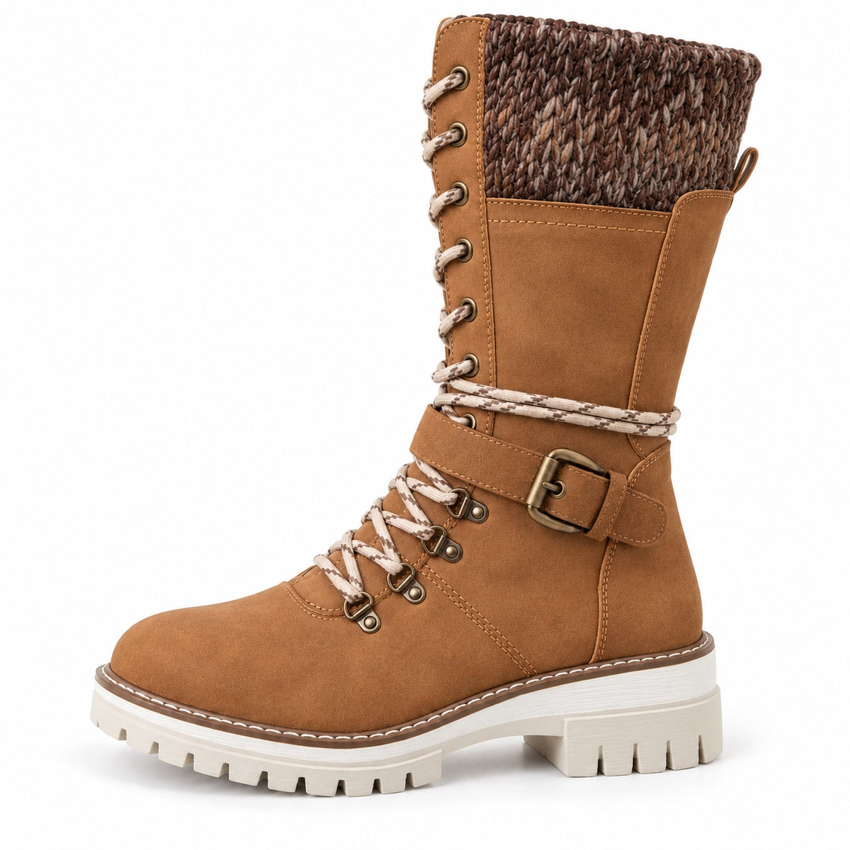 Virginia – Women's Wide Calf Boots in Brown