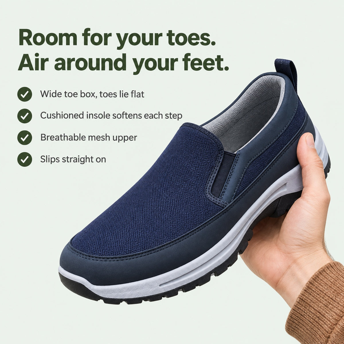 Wallace – Men's Orthopedic Shoes, key benefits