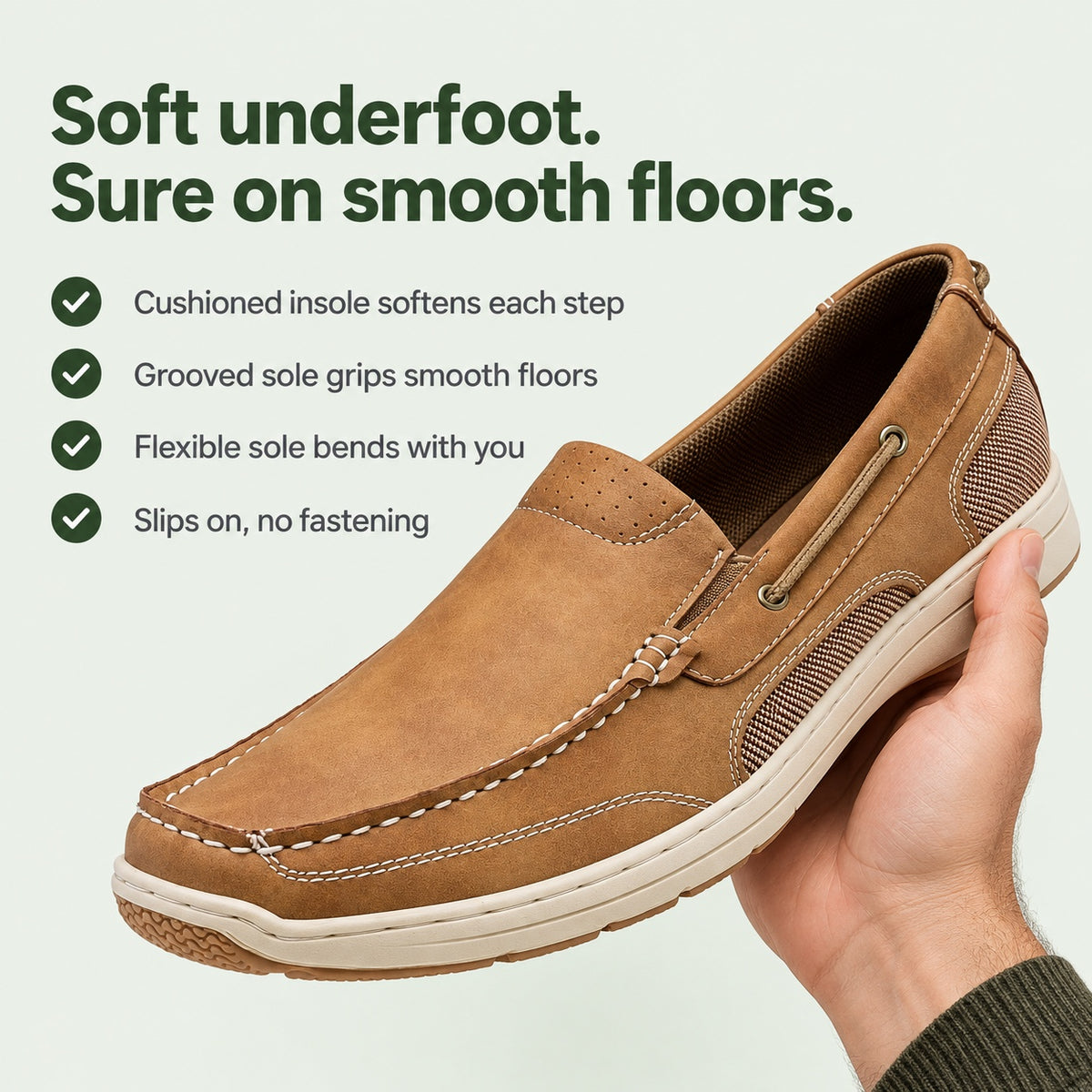 Wayne – Men's Non-Slip Loafers, key benefits