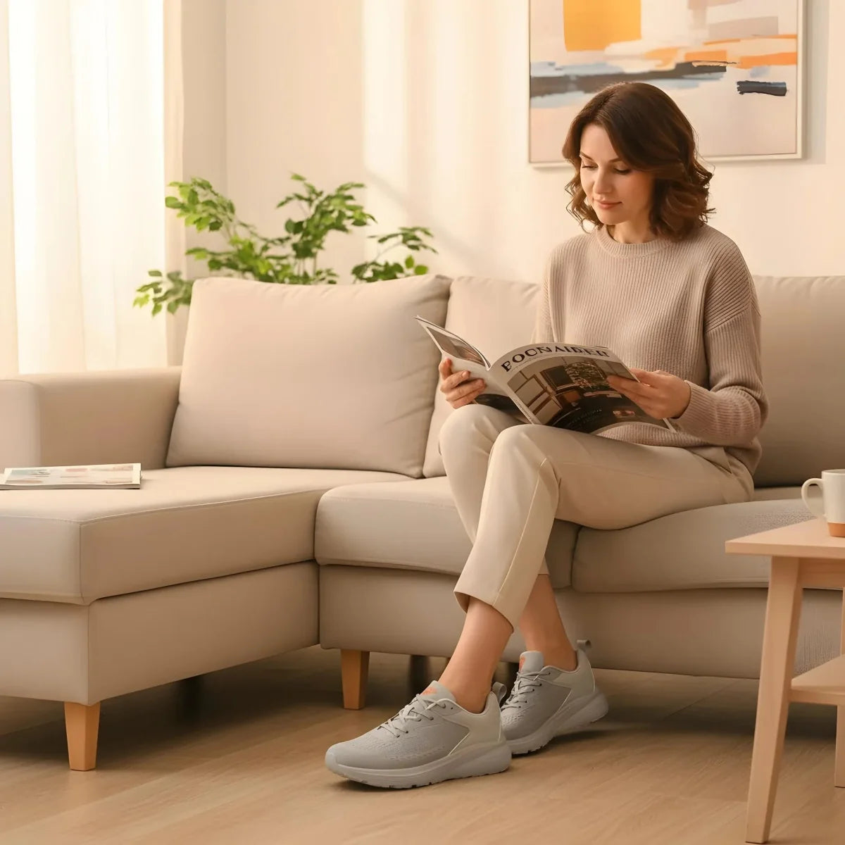 Gray – Unisex Wide Toe Box Sneakers for All-Day Comfort