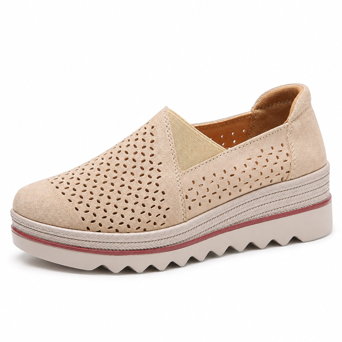 Wilma – Women's Nursing Loafers in Apricot