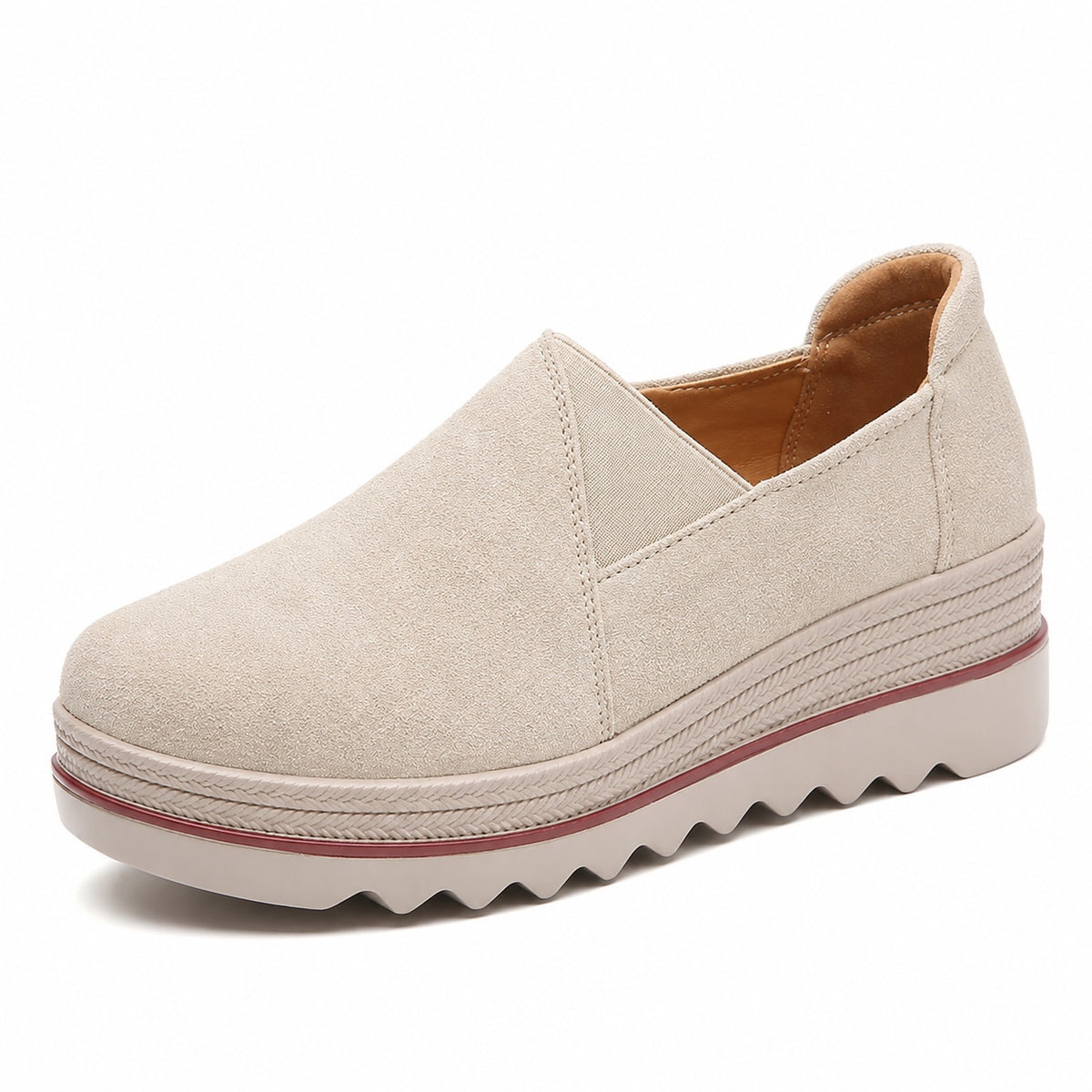 Wilma – Women's Nursing Loafers in Apricot  (Closed Design)
