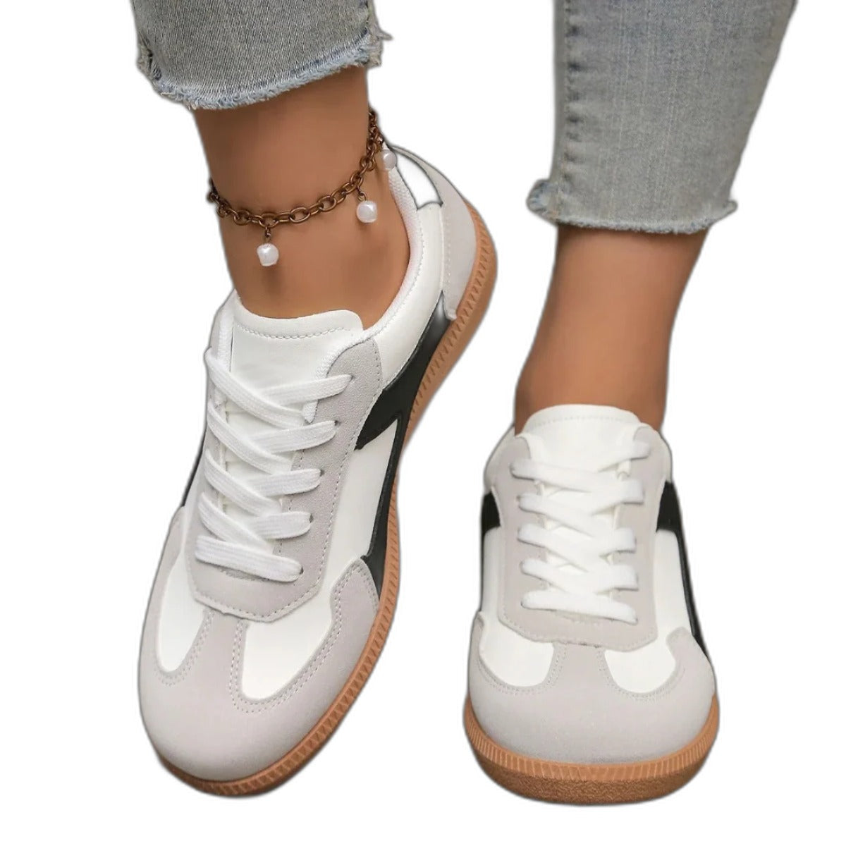 Cheryl – Baskets pour femme avec soutien de la voûte plantaire et contrefort profond