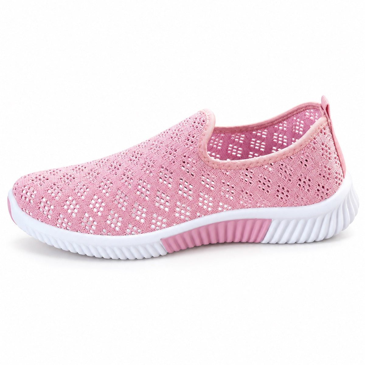 Wood – Unisex Wide Toe Box Sneakers in Pink